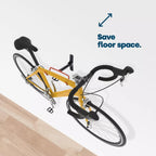 Folding Bike Wall Hook – Space-Saving Bike Hook with Protective Hooks