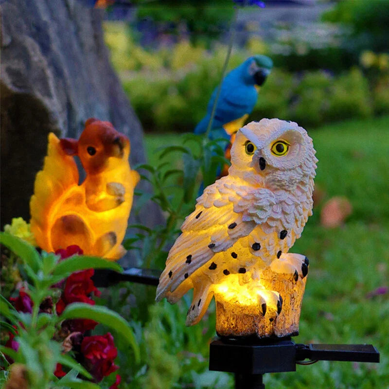 Solar Garden Light Owl – LED Outdoor Light for Garden, Terrace and Balcony, weatherproof