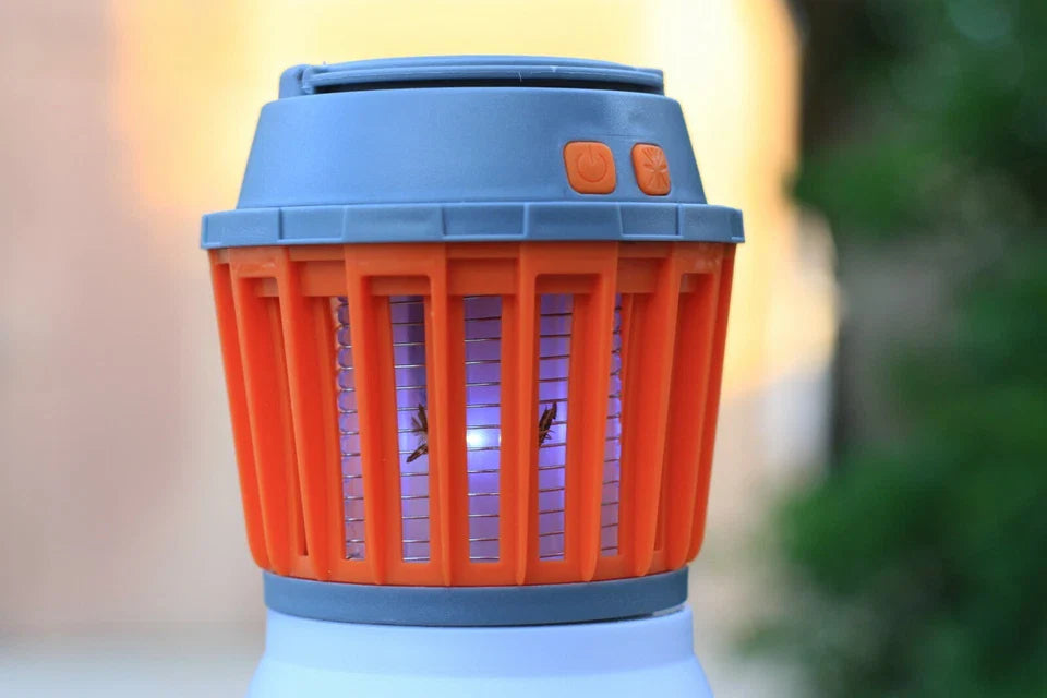 Solar LED Mosquito Lamp with Integrated Lantern – Effective Insect Protection and Lighting for Garden and Camping