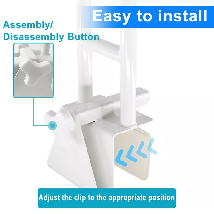 Bathtub grab bar for seniors and disabled persons