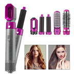 5-in-1 hair dryer with brush and curling iron