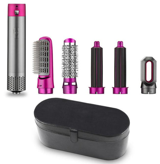 5-in-1 hair dryer with brush and curling iron