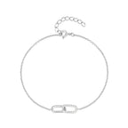 S925 Forever Linked Diamond Contrast Bracelet