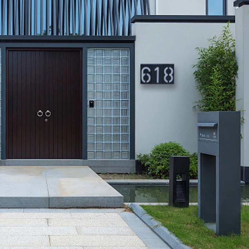 Solar house numbers - eco-friendly - economical - modern design