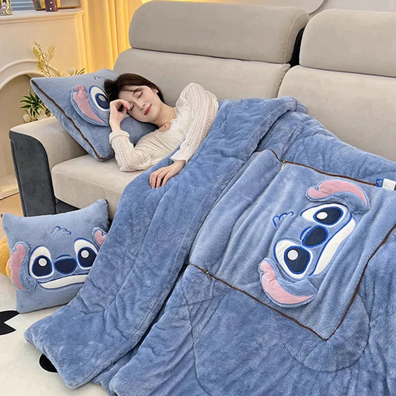 Luxury blanket and cushion set for ultimate comfort