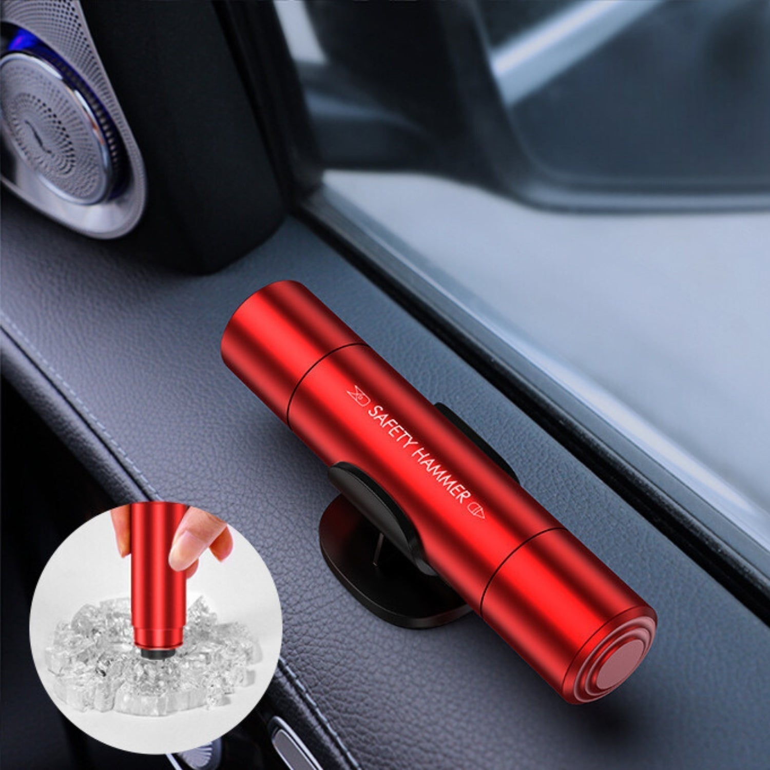 Élégance | 2-in-1 Emergency Tool | Window Breaker - Seat Belt Cutter - Compact