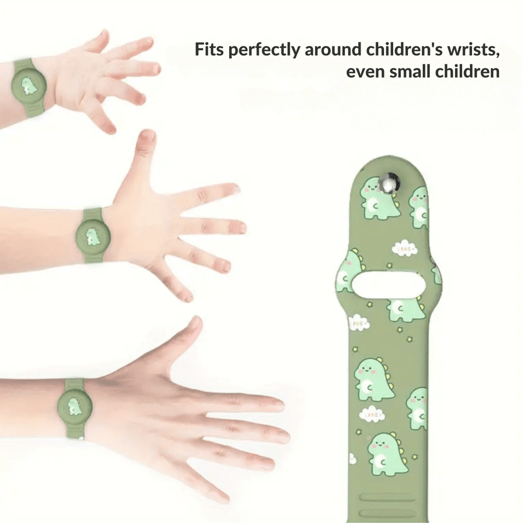 SAFESNUG – Kids’ Airtag Bracelet with Fun Dino Design