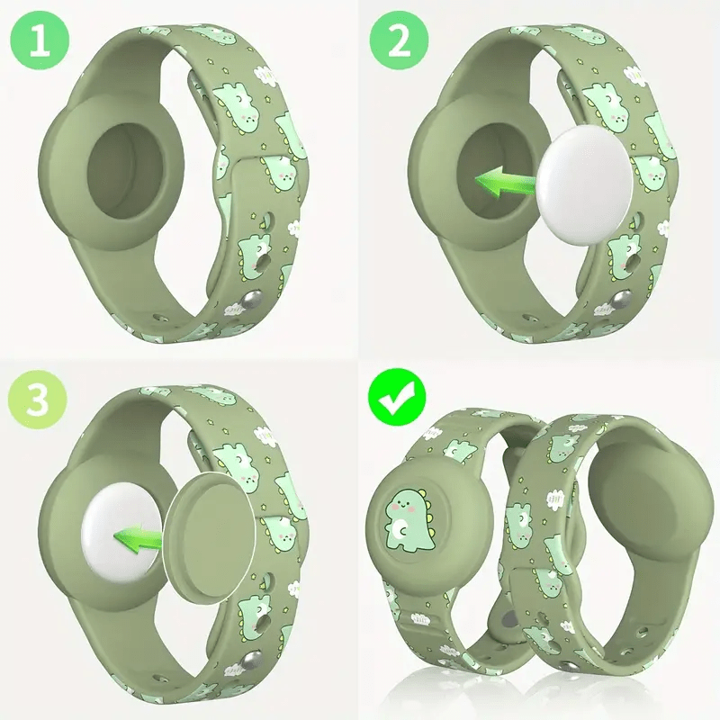SAFESNUG – Kids’ Airtag Bracelet with Fun Dino Design