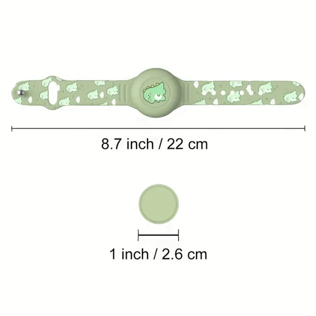 SAFESNUG – Kids’ Airtag Bracelet with Fun Dino Design