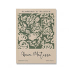 Sage Green Matisse Yayoi Kusama Exhibition Poster