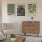 Sage Green Matisse Yayoi Kusama Exhibition Poster