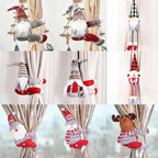 Santa & Elk Christmas Curtain Buckle – Festive Holiday Decor for a Merry Home