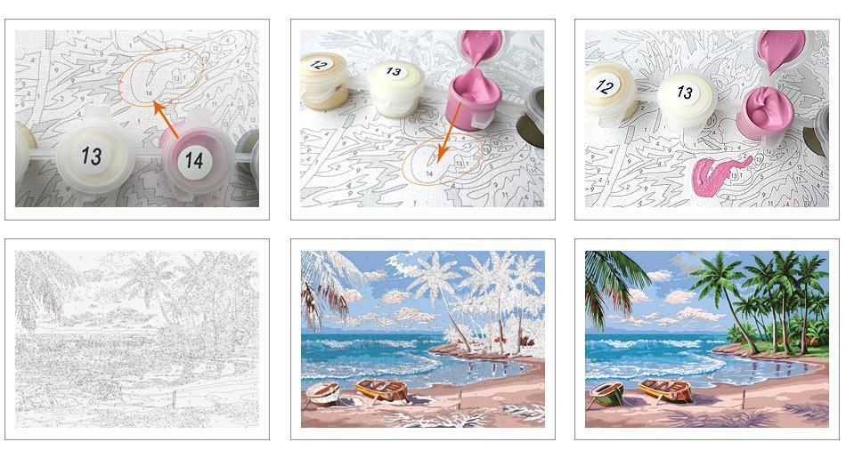 Santa Claus Is Coming to Town! - Van-Go Paint-By-Number Kit