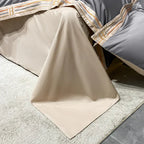 Satin Cotton Embroidered Bedding Set - Luxora