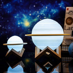Lamp - SaturnGlow - Planetary Design - Adjustable Lighting
