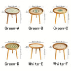 Scandinavian Rattan Side Table - Elin