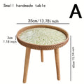 Scandinavian Rattan Side Table - Elin