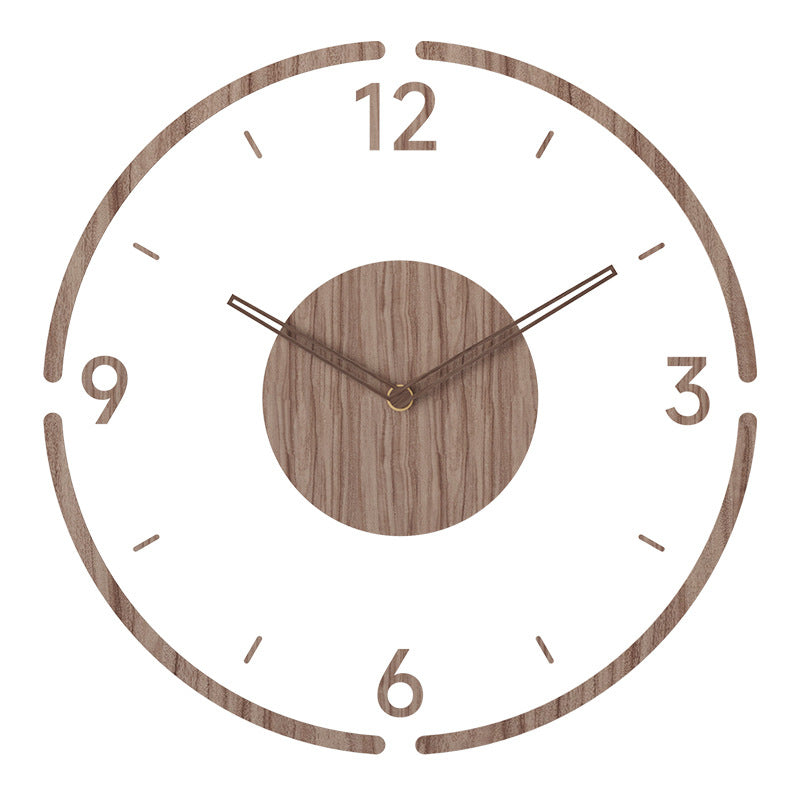 Scandinavian Style Wooden Wall Clock - WoodWave