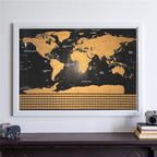Scratch Off World Map Poster