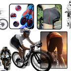 Short cycling shorts with integrated padding, ultra comfortable and seamless!