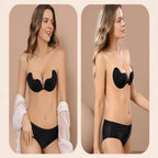 Women Strapless Invisible Push Up Bra | Backless Adhesive Seamless