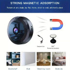 Magnetic Mini Wi-Fi Security Camera with 1080p HD, Night Vision and Motion Detection