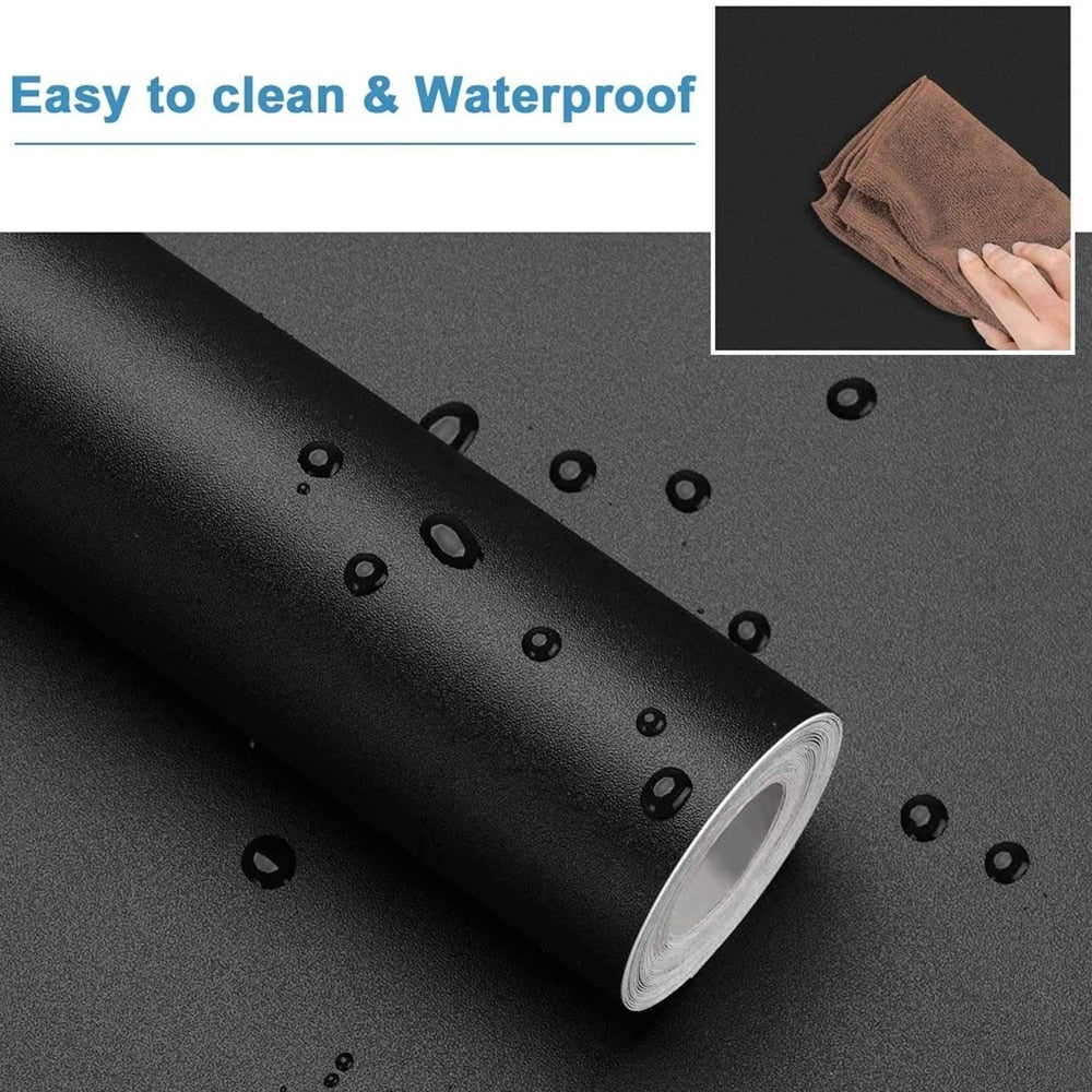 Self-adhesive Film Black Thickened Kitchen Cabinet Sticker Matt