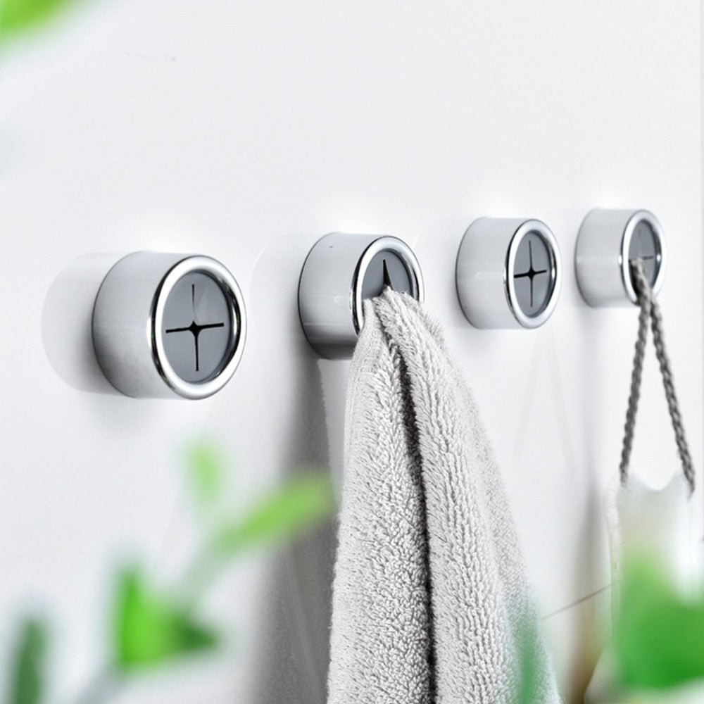 Self-Adhesive Towel Holder – Drill-Free Space-Saving Organizer for Kitchen and Bathroom