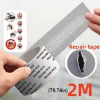 Self-adhesive window screen tape net repair patch