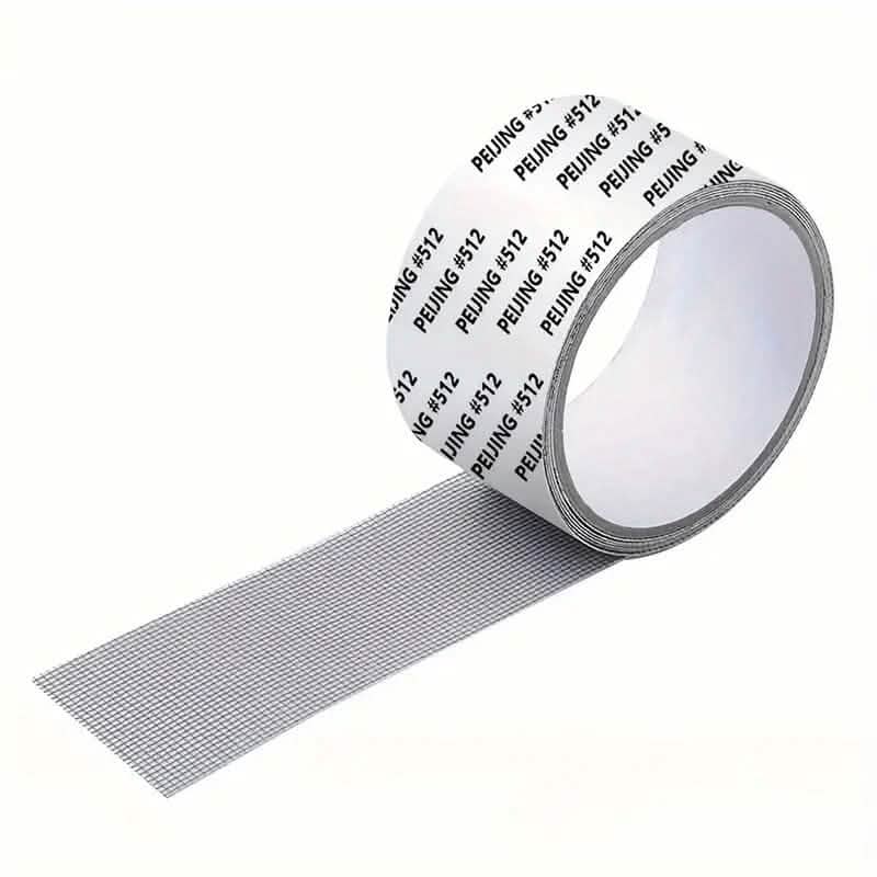 Self-adhesive window screen tape net repair patch