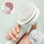 GROOMCLICK – Self-Cleaning Cat Brush for Gentle Grooming & Less Shedding