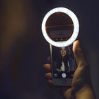 Selfie Ring with Built-in Charging – Perfect Shots