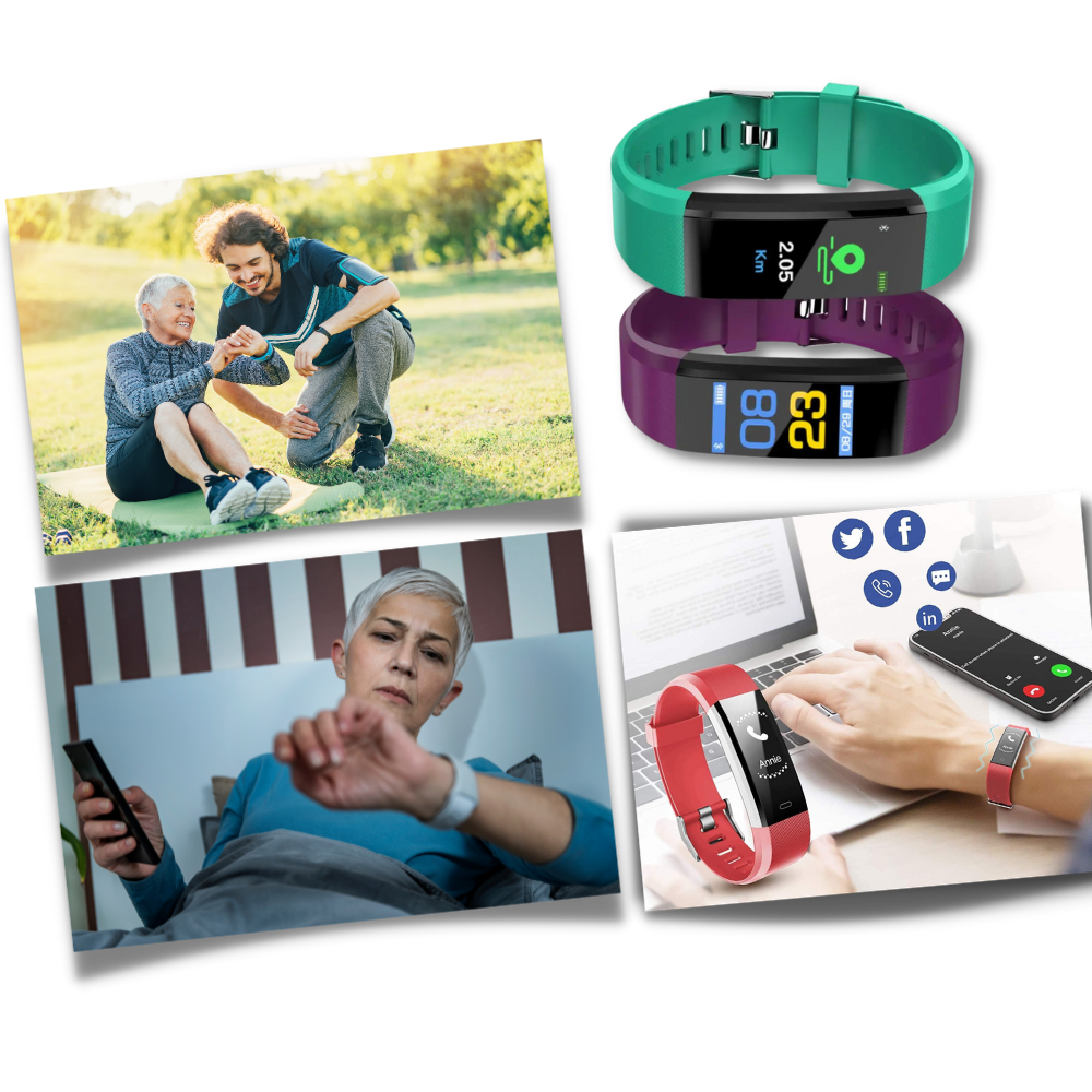 VitaWatch | Senior Smartwatch with Health Monitor and Large LED Screen