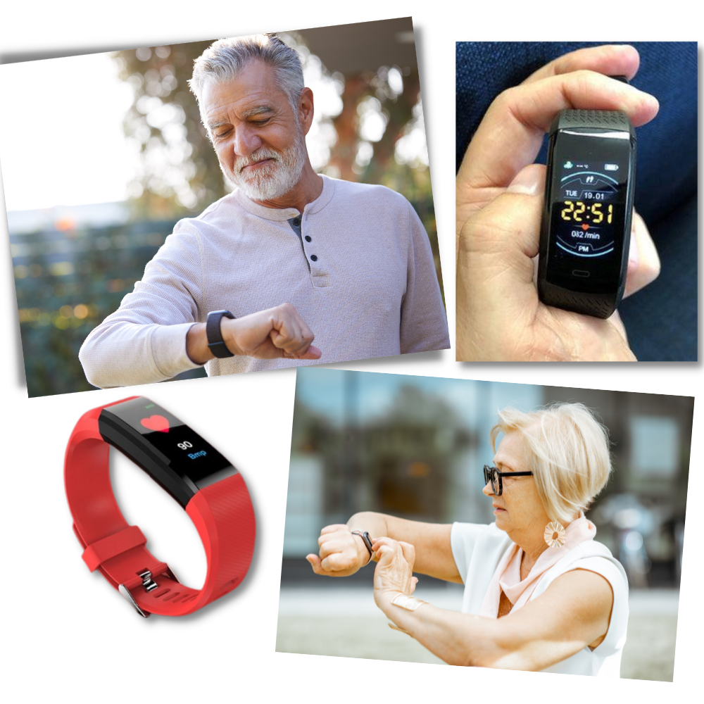 VitaWatch | Senior Smartwatch with Health Monitor and Large LED Screen