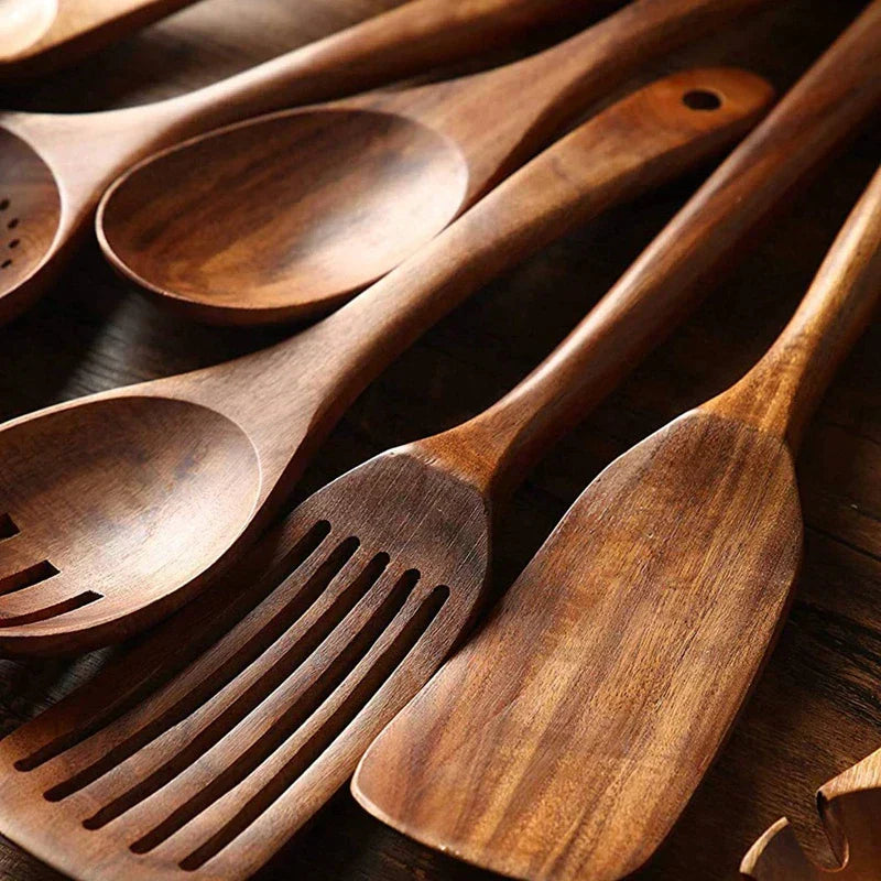 Ecochef – Set of Teak Kitchen Utensils