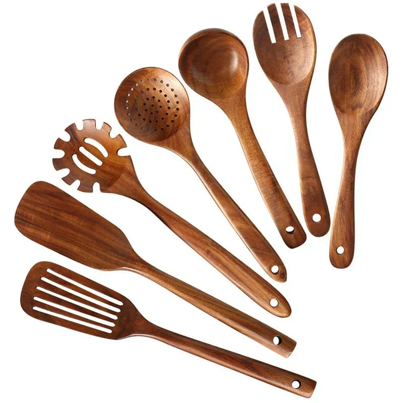 Ecochef – Set of Teak Kitchen Utensils