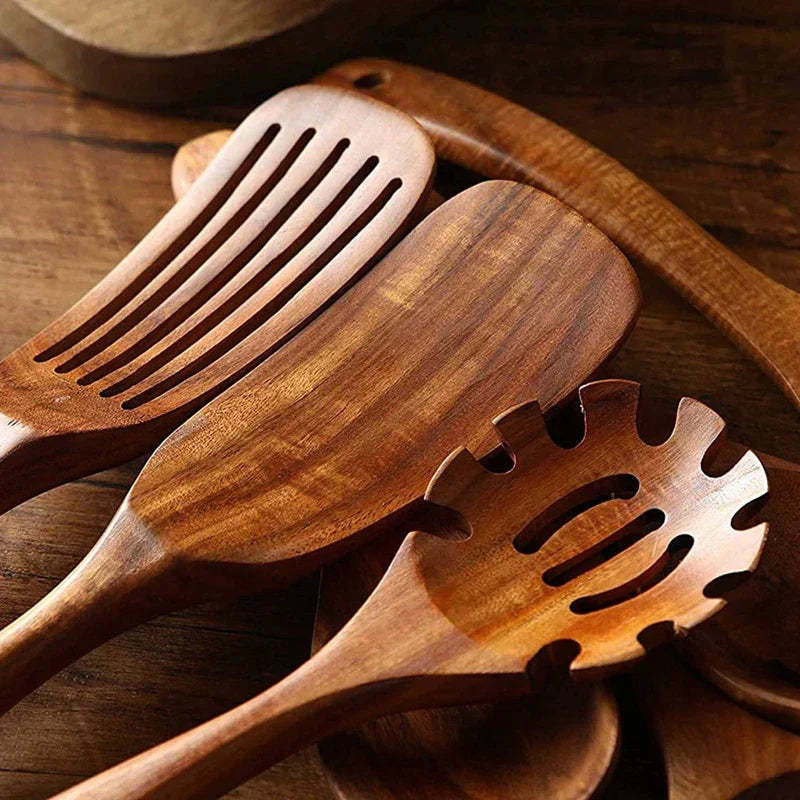 Ecochef – Set of Teak Kitchen Utensils