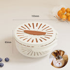 Foldable Quick-Drain Basket with Rotating Lid