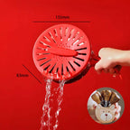 Foldable Quick-Drain Basket with Rotating Lid