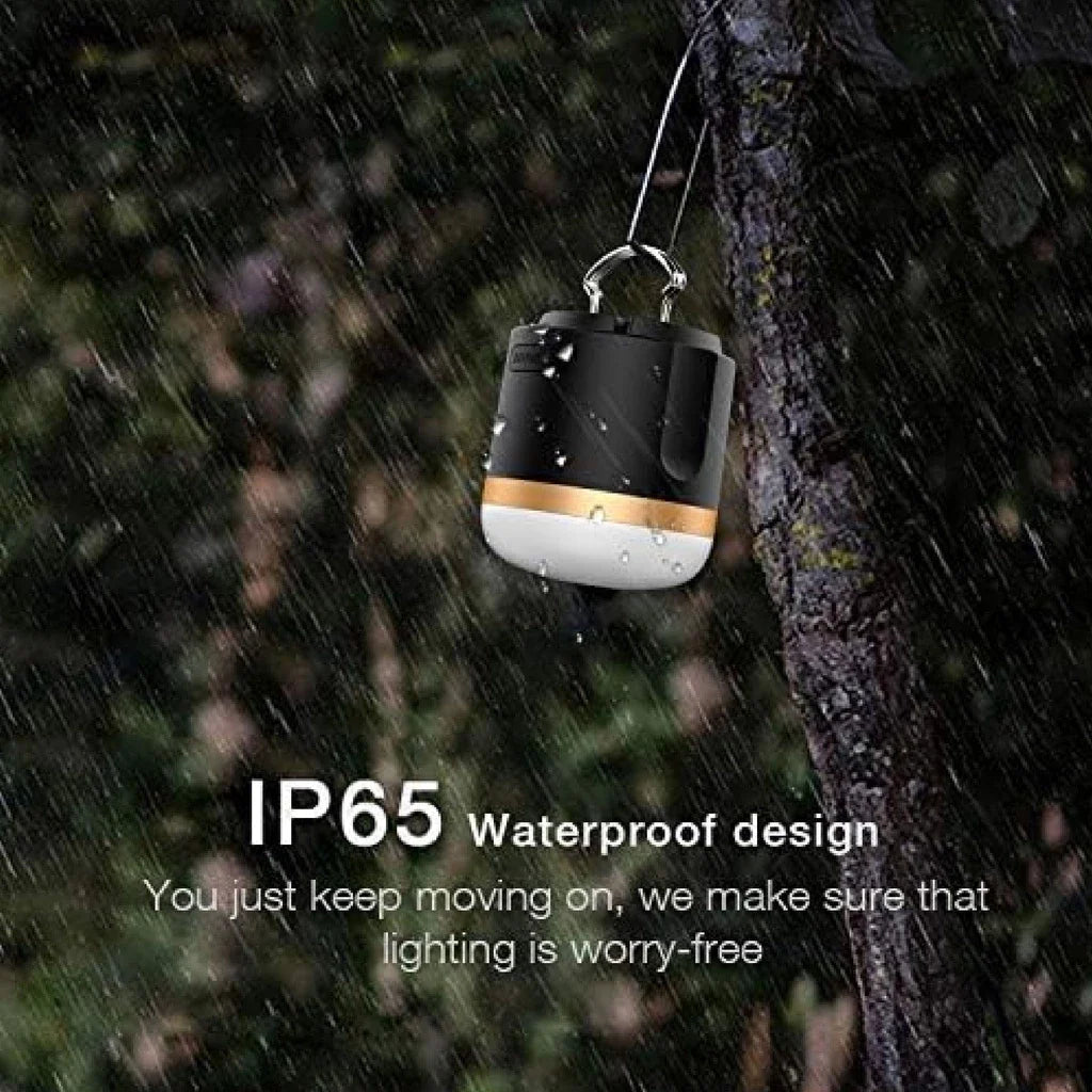 Portable LED Camping Lamp with Power Bank – Rechargeable, USB Connection, for Outdoor & Emergencies