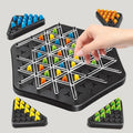 Rubber band chess thinking game