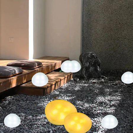 Solar Pebble Lights for Outdoor Use