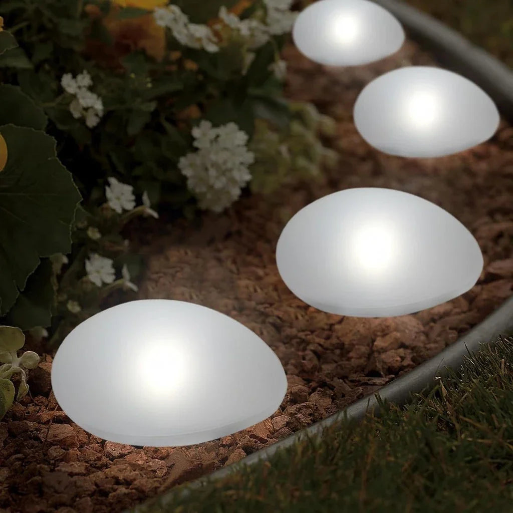 Solar Pebble Lights for Outdoor Use