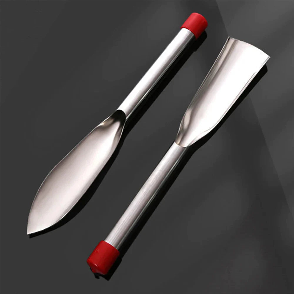 Stainless Steel Weeding Tool and Trowel – Garden Tools with Wooden Handles