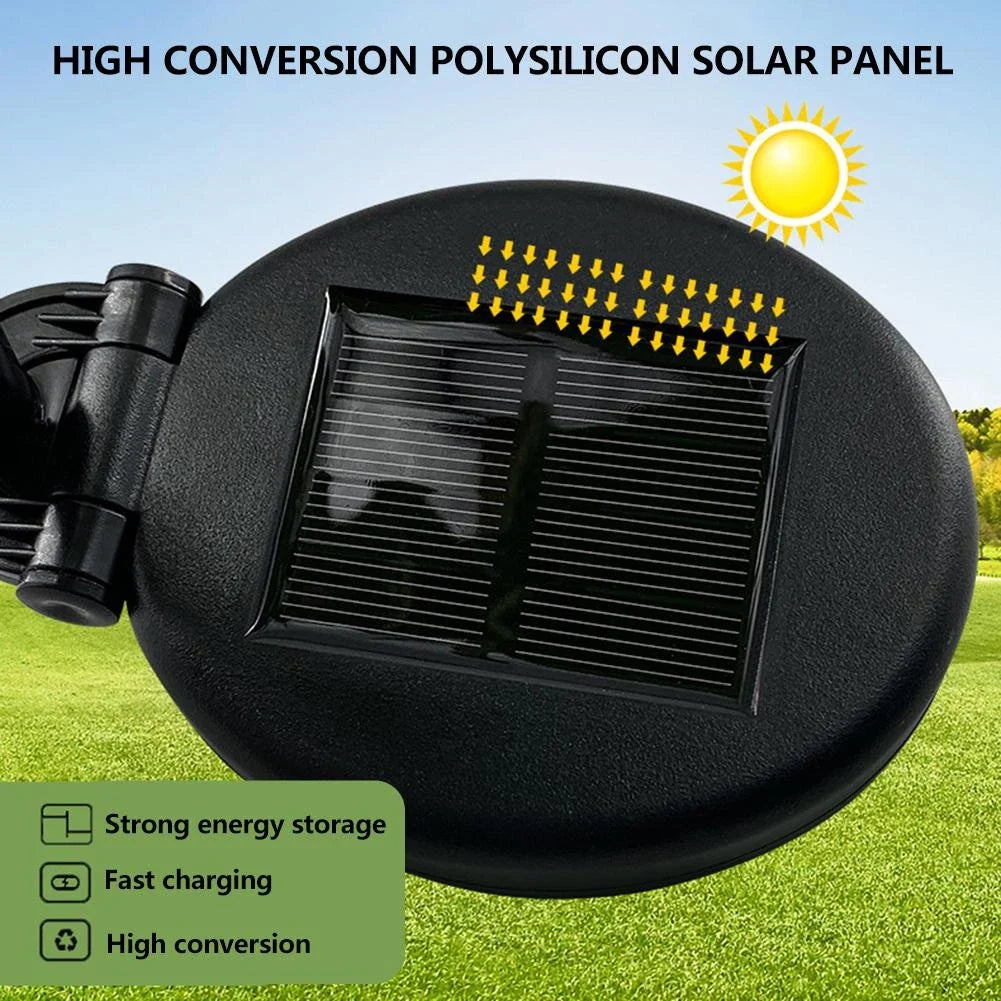 Solar-powered rose lights – garden stakes with solar panel for decorative lighting