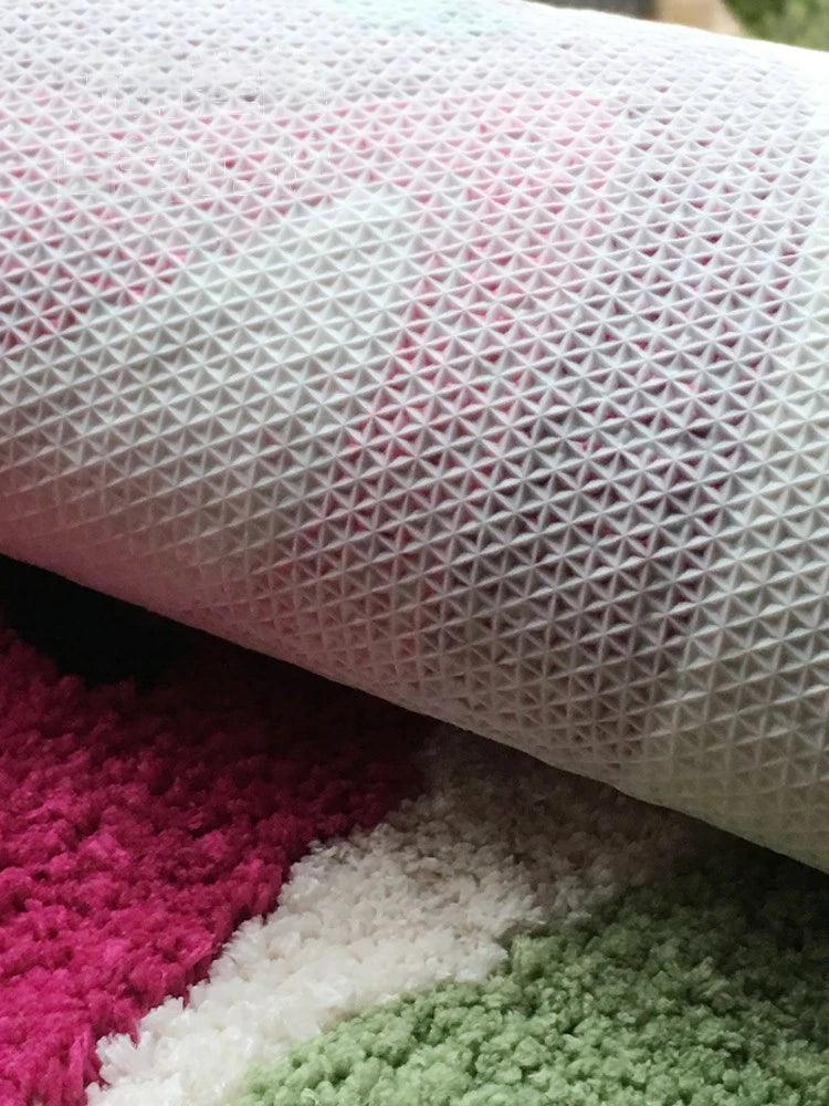 Cherry tufted bath mat