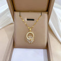 Shimmering Floral Diamond Necklace and Earrings