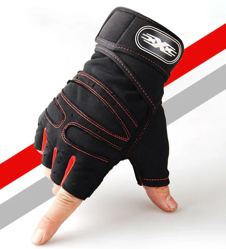 Shock-resistant and Supportive Gym Gloves - FitFlex