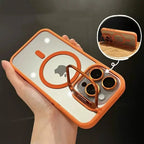 Shockproof Magnetic Phone Case with Glass Lens Guard & Stand – 1+1 FREE