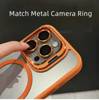 Shockproof Magnetic Phone Case with Glass Lens Guard & Stand – 1+1 FREE